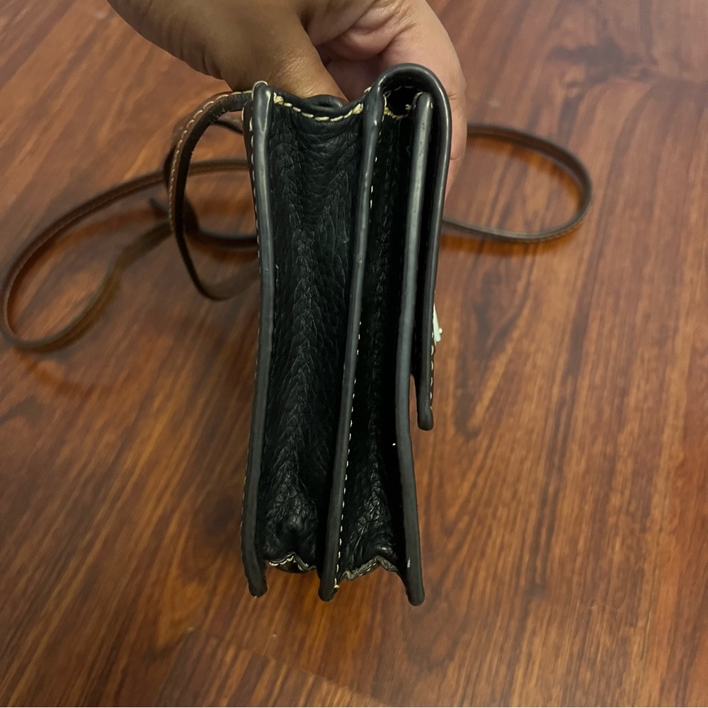 Dooney & Bourke Black Pebbled Leather Crossbody Bag - Picture 5 of 10